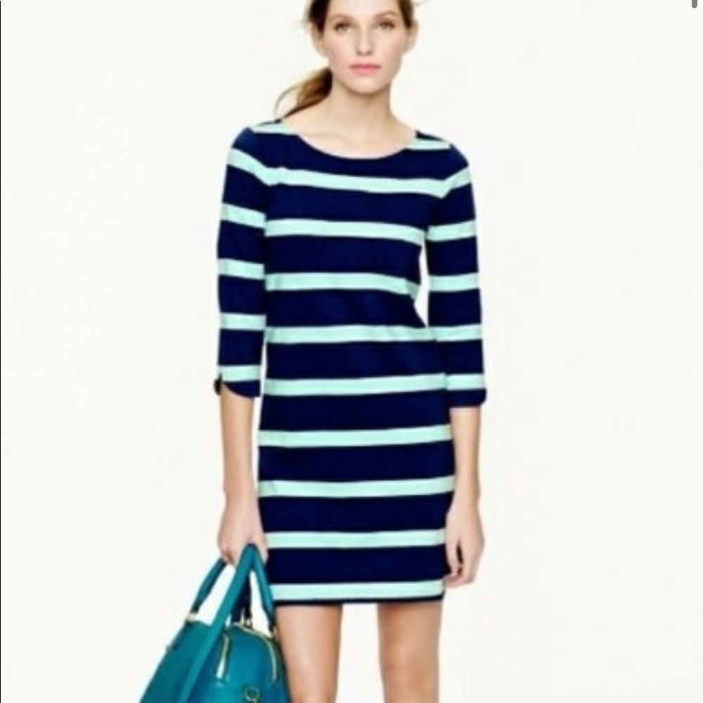 NWT J. Crew Stripe Shirttail Dress